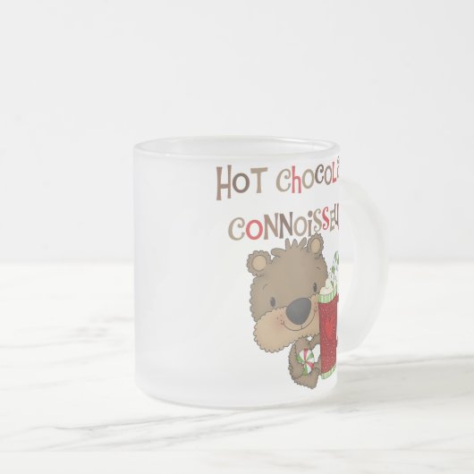 Hot Chocolade Connoisseur Boy Beer Matglas Koffiemok (Voorkant rechts)