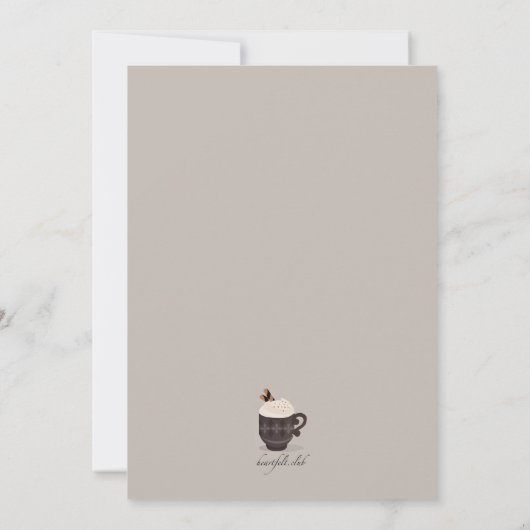 Hot-Chocolade Cups Kaart (Achterkant)