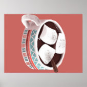 Hot Chocolade -  Cute Chocolate Lover Cft Poster (Voorkant)