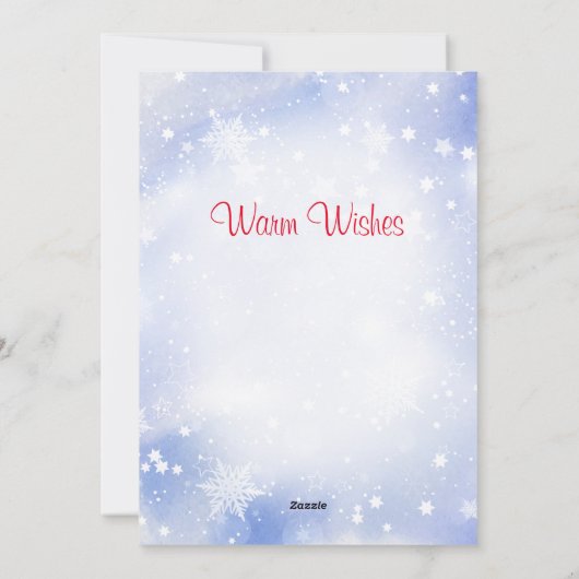 Hot Chocolade en Candy Cane mag Feestdagenkaart (Achterkant)