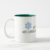 Hot Chocolade en Cozy Sweaters Winter Tweekleurige Koffiemok (Links)