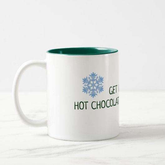 Hot Chocolade en Cozy Sweaters Winter Tweekleurige Koffiemok (Links)