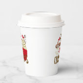 Hot Chocolade en kerstfeestdag Papieren Bekers (Links)