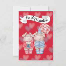 Hot Chocolade en Peppermint Snoep Valentijn Card Bedankkaart