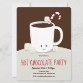 Hot Chocolade Hot Cocaca Brown-kerstfeest Kaart (Voorkant)