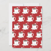 Hot Chocolade Hot Cocaca-Cartoon voor kerstmis Kaart (Achterkant)