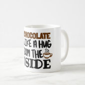 Hot Chocolade is als een hok van binnenuit Koffiemok (Voorkant rechts)