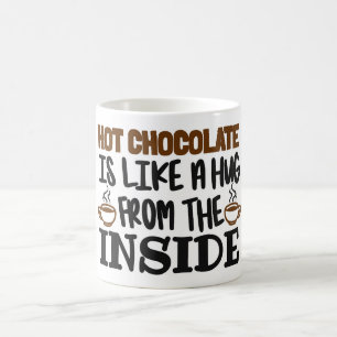 Hot Chocolade is als een hok van binnenuit Koffiemok