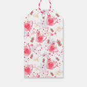 Hot chocolade label kerst calorieën cadeaulabel (Achterkant)