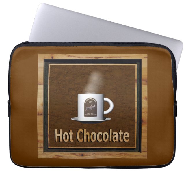 Hot-Chocolade Laptop Sleeve (Voorkant)