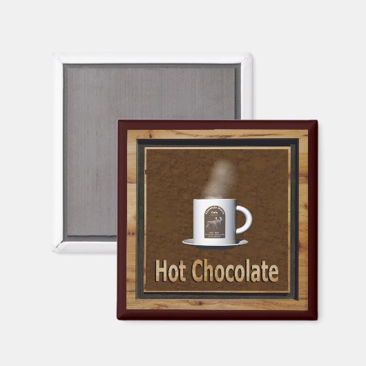 Hot-Chocolade Magneet (Voorkant / Achterkant)