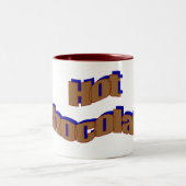 Hot Chocolade - Mmmm Tweekleurige Koffiemok (Center)