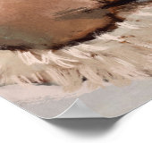 "Hot Chocolade op een koude dag" verfraai kunst Poster (Hoek)