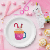 Hot-Chocolade Papieren Bordje (Feest)