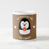 Hot Chocolade Penguin Drinker Grote Koffiekop (Voorkant)