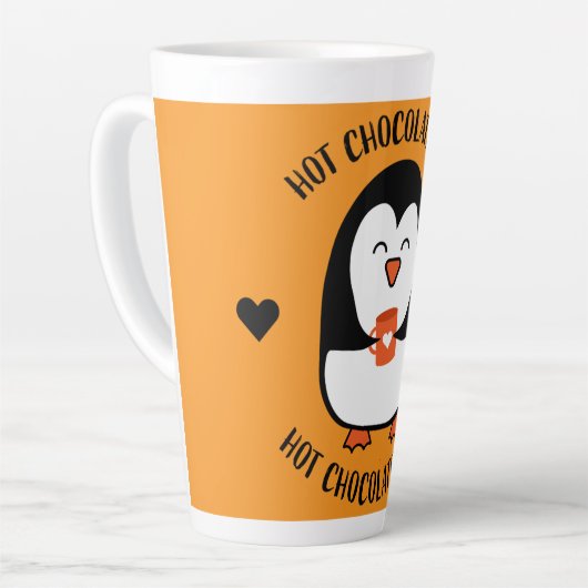 Hot Chocolade Penguin Drinker Latte Mok (Linkerhoek)