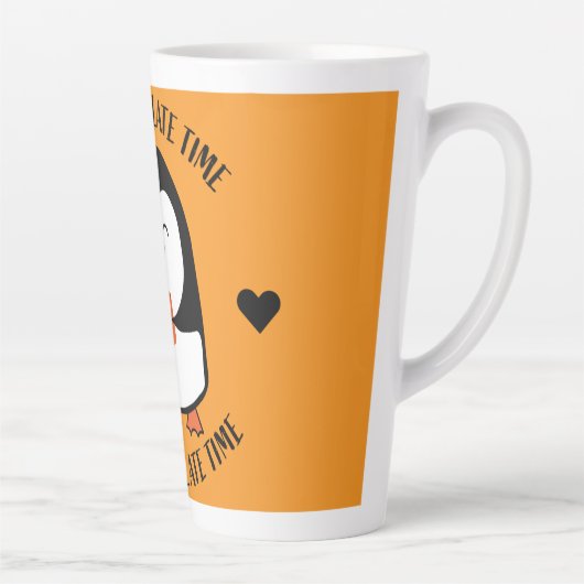 Hot Chocolade Penguin Drinker Latte Mok (Rechts)