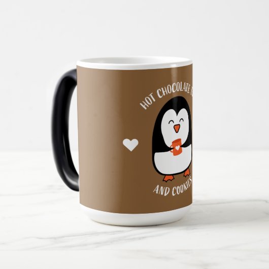 Hot Chocolade Penguin Drinker Magische Mok (Voorkant links)