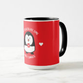 Hot Chocolade Penguin Drinker Mok (Voorkant rechts)