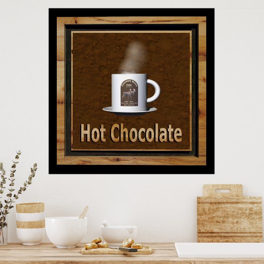 Hot-Chocolade Poster (Keuken)