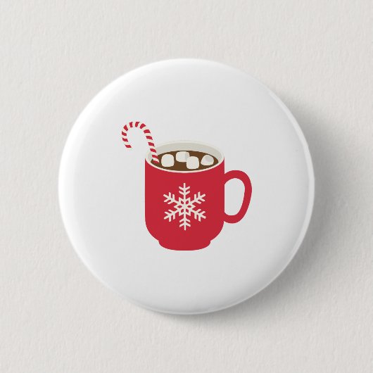 Hot-Chocolade Ronde Button 5,7 Cm (Voorkant)