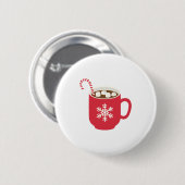 Hot-Chocolade Ronde Button 5,7 Cm (Voorkant /achterkant)