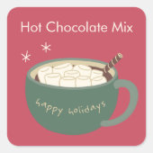 Hot-Chocolade stickers (Voorkant)