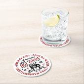 Hot Chocolade Warm-omhoog, partijstation Ronde Kartonnen Onderzetter (Insitu)