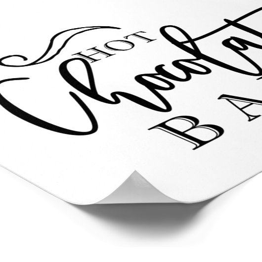 Hot-Chocoladebalk Poster (Hoek)