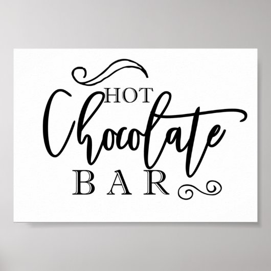 Hot-Chocoladebalk Poster (Voorkant)