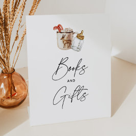 Hot Chocolate Baby shower boeken en geschenken tek Reclamebord Met Voetstuk