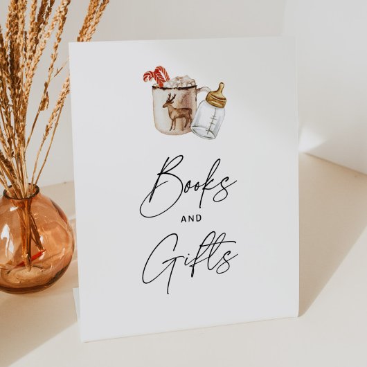 Hot Chocolate Baby shower boeken en geschenken tek Reclamebord Met Voetstuk