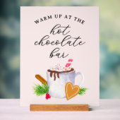 Hot Chocolate Bar Acryl Bord (Neutraal)