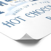 Hot Chocolate Bar Christmas village Baby Shower Poster (Hoek)