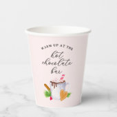 Hot Chocolate Bar Papieren Bekers (Voorkant)
