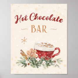Hot Chocolate Bar-station — IY Idea-kerstfeest Poster
