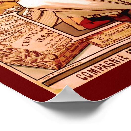 Hot Chocolate Beverage French Ad Print (Hoek)