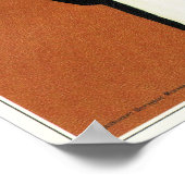 HOT CHOCOLATE BEVERAGE KAO Russian Nurse Old Ad Poster (Hoek)