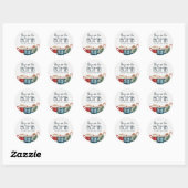 Hot Chocolate Bomb Boy Baby shower Ronde Sticker (Vel)