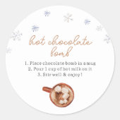 Hot Chocolate Bomb Favoriet Label (Voorkant)