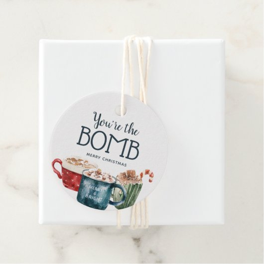 Hot Chocolate Bomb Gift Label (In situ)