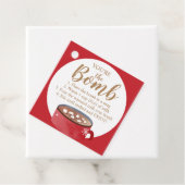 Hot Chocolate Bomb Labels Je bent de Bomb Coca (In situ)