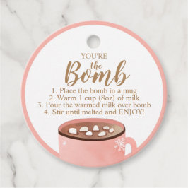 Hot Chocolate Bomb Labels Je bent de Bomb Coca