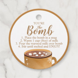 Hot Chocolate Bomb Labels Je bent de Bomb Coca