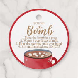 Hot Chocolate Bomb Labels Je bent de Bomb Coca