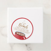Hot Chocolate Bomb Labels Je bent de Bomb Coca (In situ)