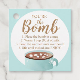 Hot Chocolate Bomb Labels Je bent de Bomb Coca
