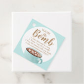 Hot Chocolate Bomb Labels Je bent de Bomb Coca (In situ)