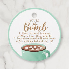 Hot Chocolate Bomb Labels Je bent de Bomb Coca