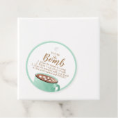 Hot Chocolate Bomb Labels Je bent de Bomb Coca (In situ)